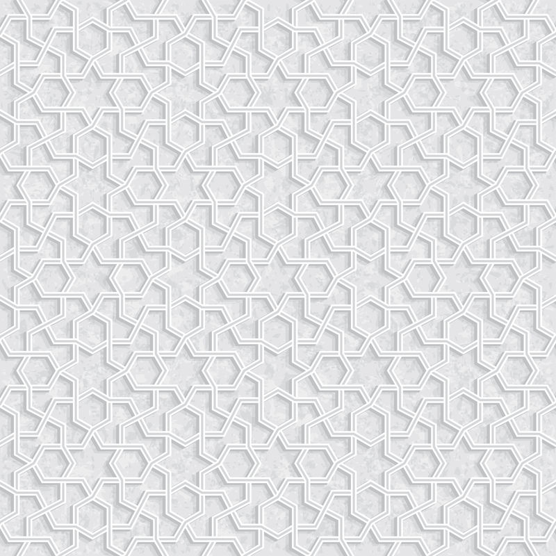 几何图案-灰色背景-浅灰色和白色墙纸-矢量图