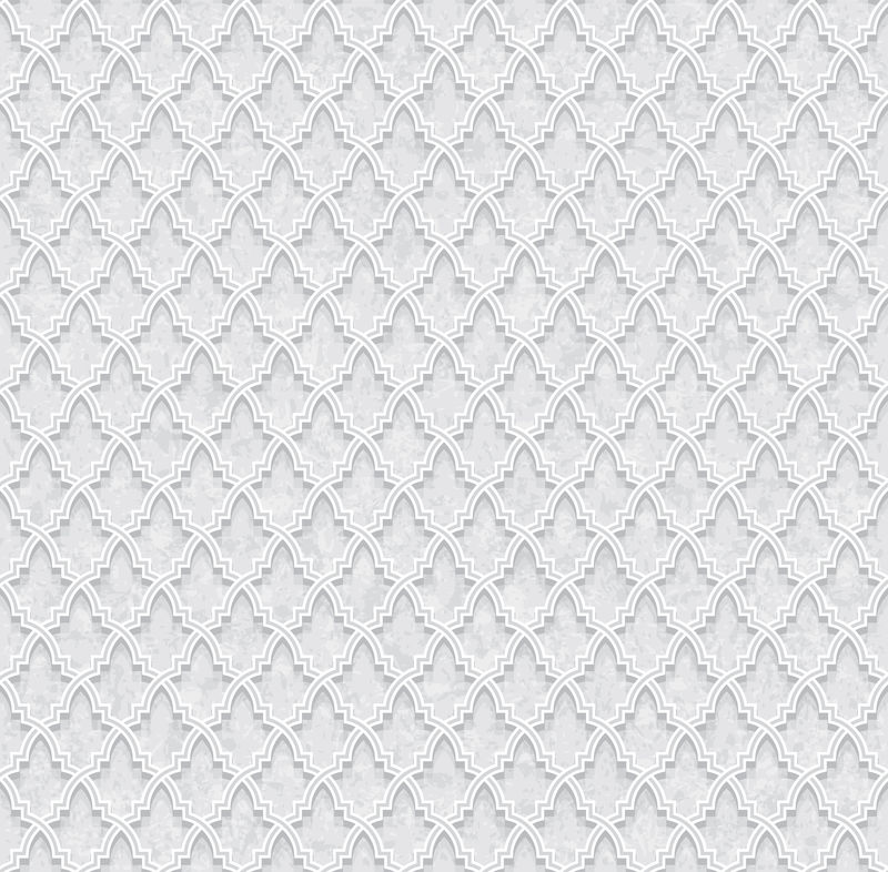 几何图案-灰色背景-浅灰色和白色墙纸-矢量图