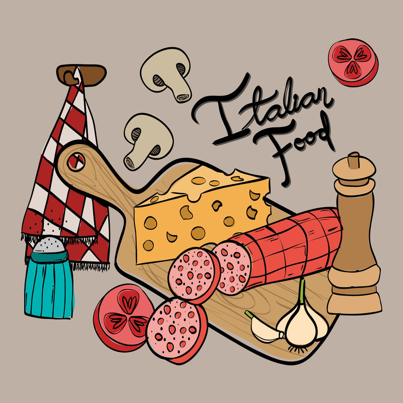 意大利美食菜单