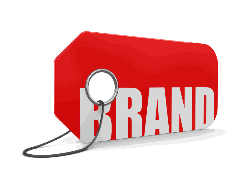 带有品牌的标签（包括剪切路径）