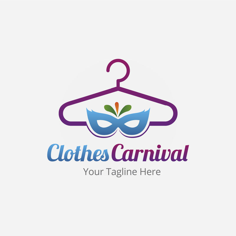 服装嘉年华标识模板