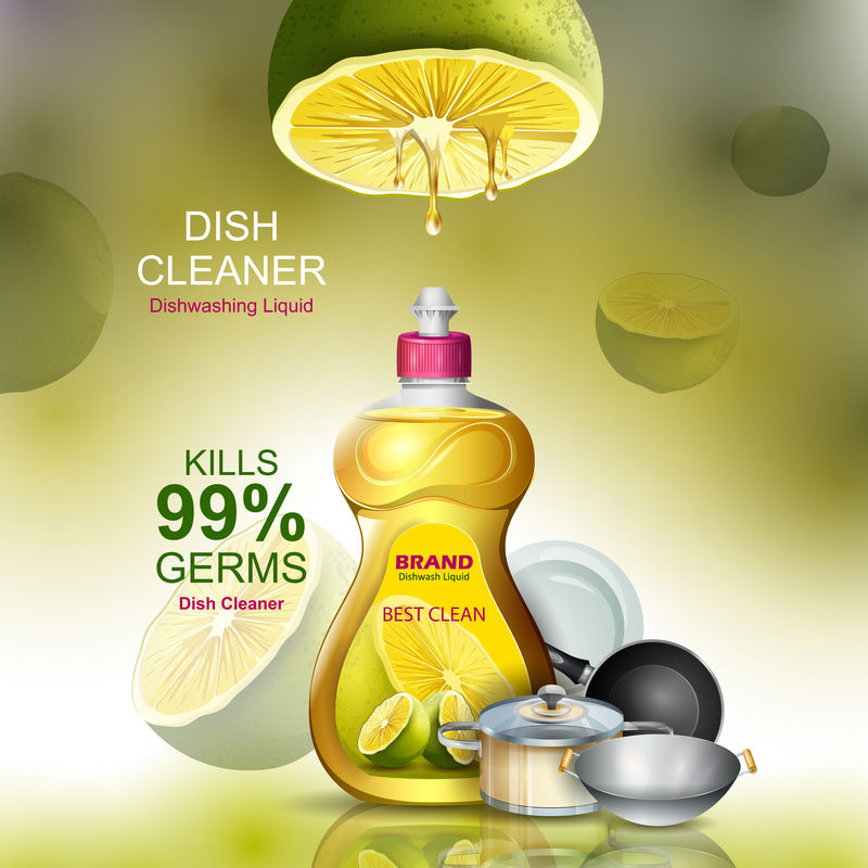 卫生洁具用强力去污液洗碗机广告横幅