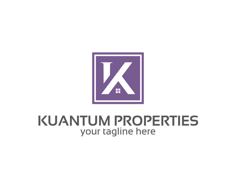 企业法人字母K标志设计模板。简单和CLE