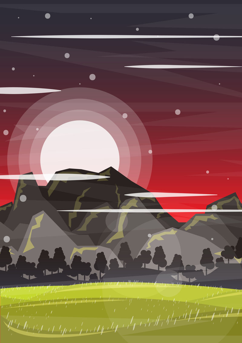 创意景观模板传单小册子矢量纸信息图形和横幅概念设计模板