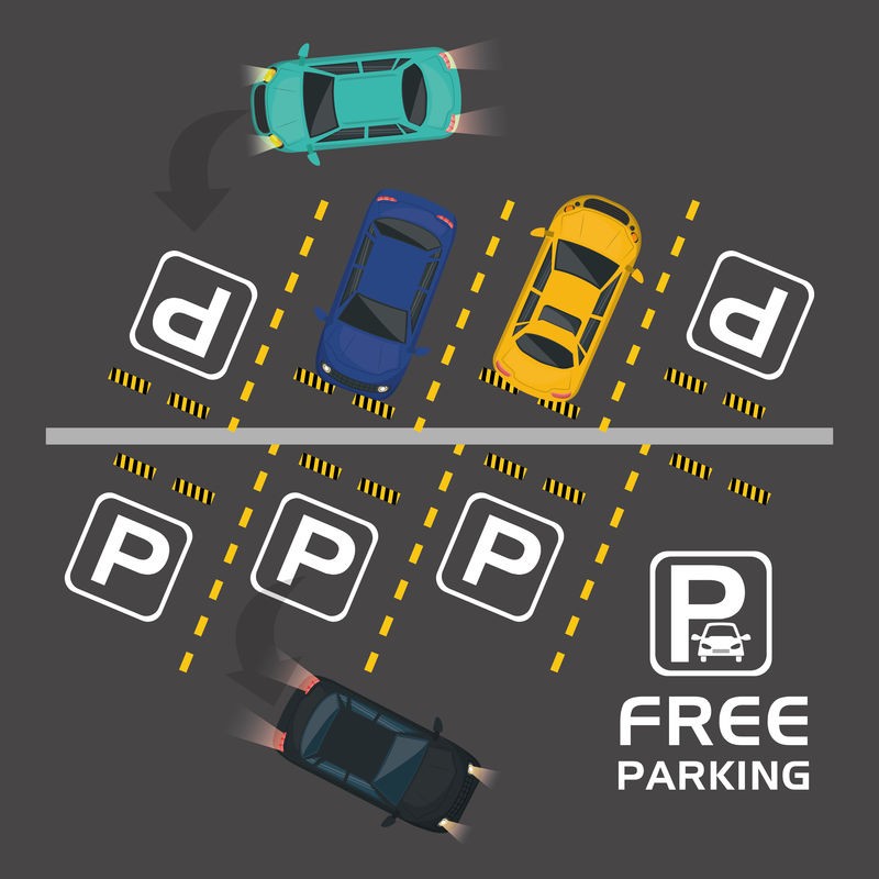 免费停车空中景色