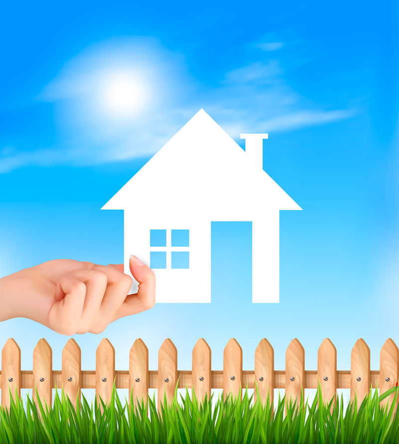 房地产创意样板设计。手拿纸H