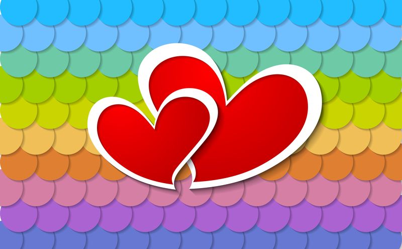 双矢量纸心设计