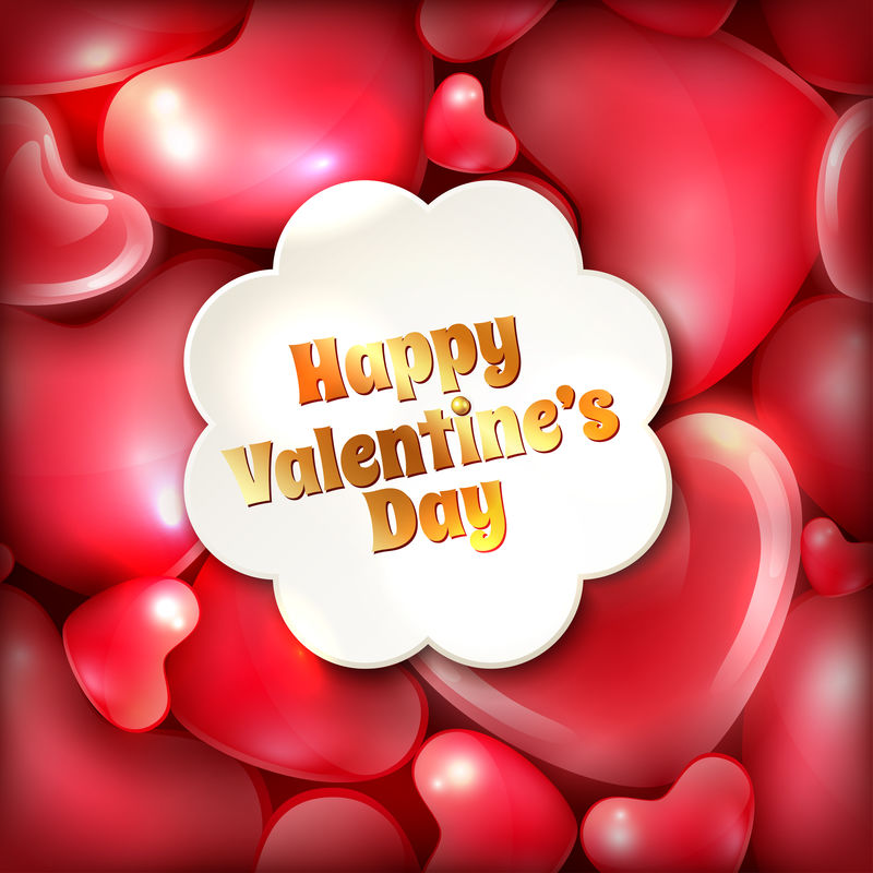 情人节快乐贺卡模板