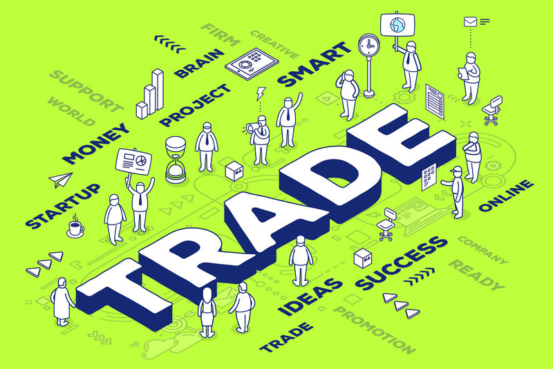 三维人字交易的矢量演示