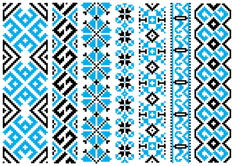 刺绣饰品无缝图案