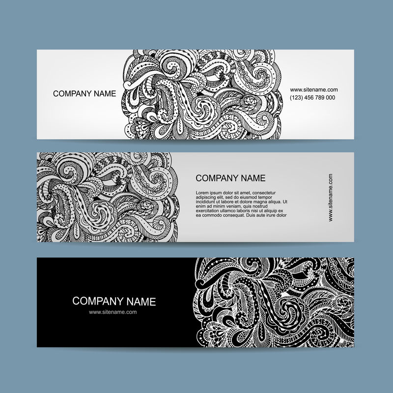 横幅设置,花卉设计