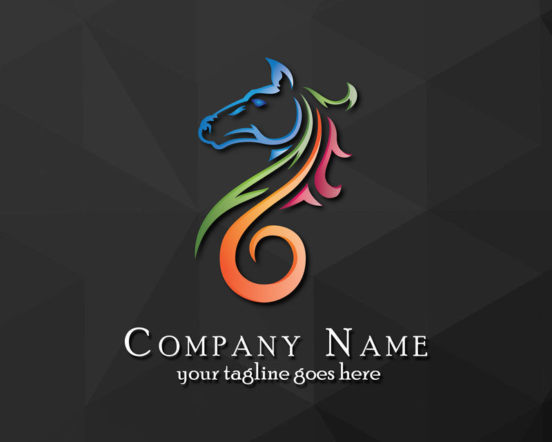 矢量的彩色企业标志