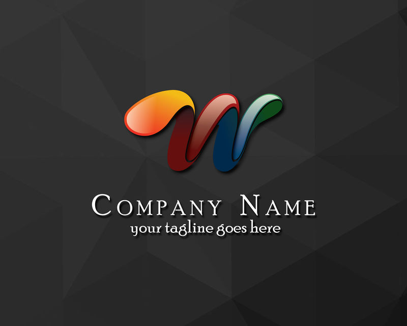 矢量的彩色企业标志