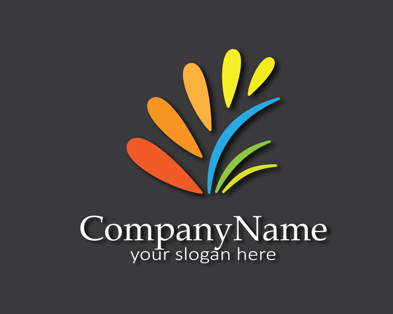 矢量的彩色企业标志