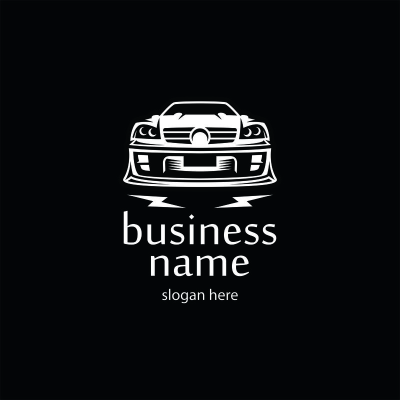 随时可用的跑车标志或图标模板