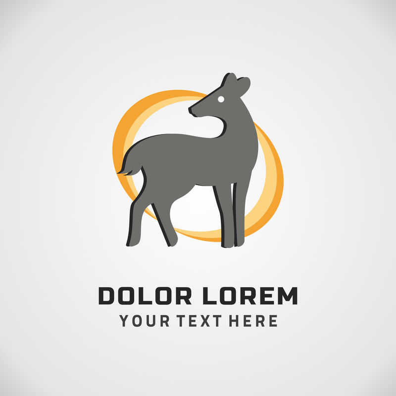 矢量动物logo设计