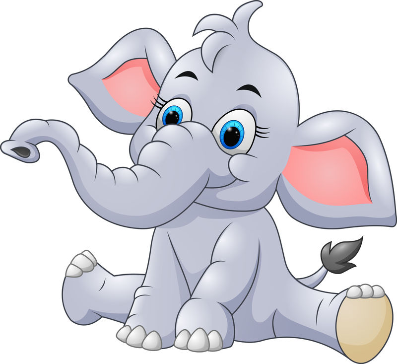 可爱的大象宝宝