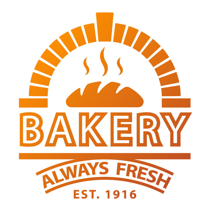 烘焙徽章和标志图标