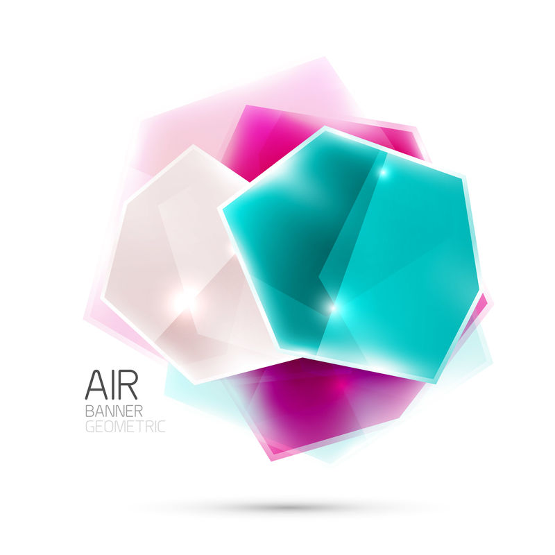 光泽元素。白色几何抽象形状。摘要背景