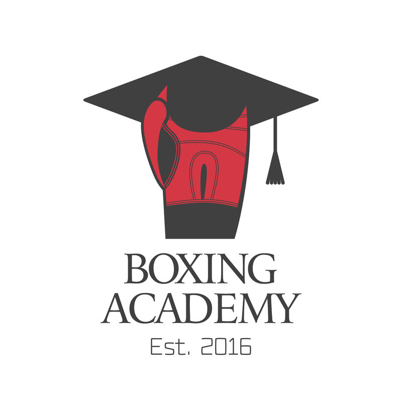 拳击学院矢量标志