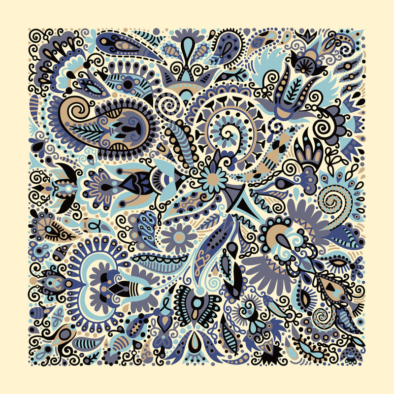 乌克兰传统绘画，伊什诺的花卉图案