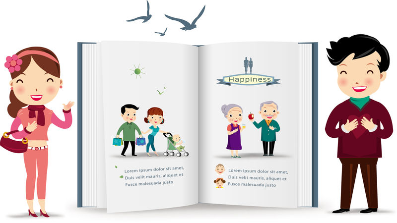 家庭设计胜过白皮书-矢量图解