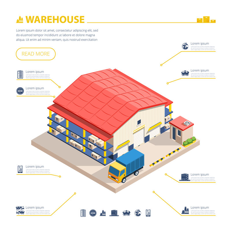 43758仓库建筑等距图