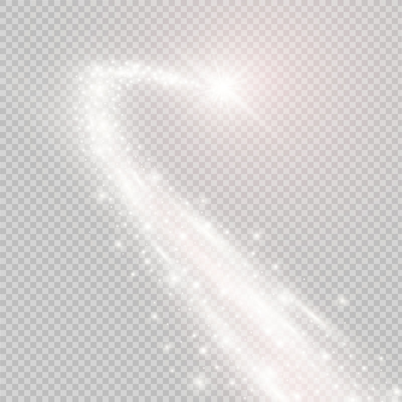 矢量金色闪闪的落星-星尘小道