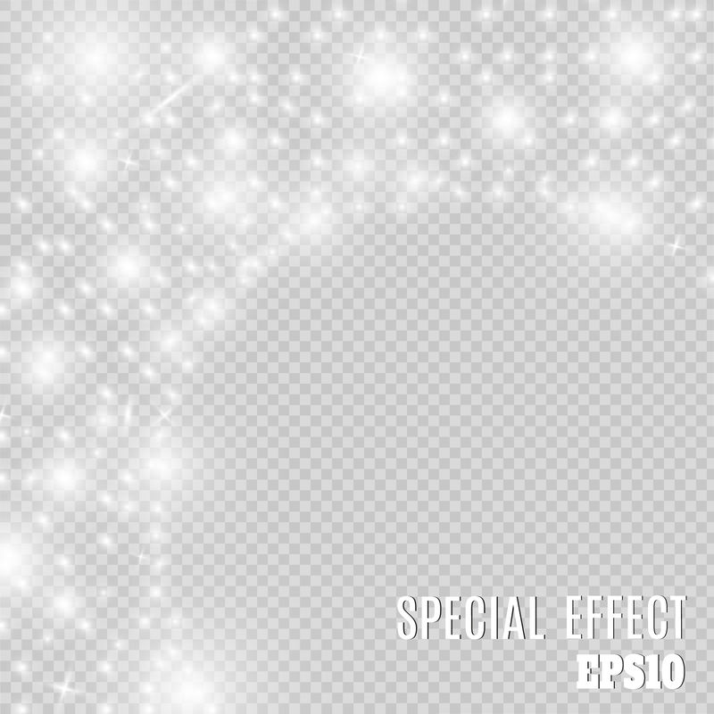 矢量金色闪闪的落星-星尘小道