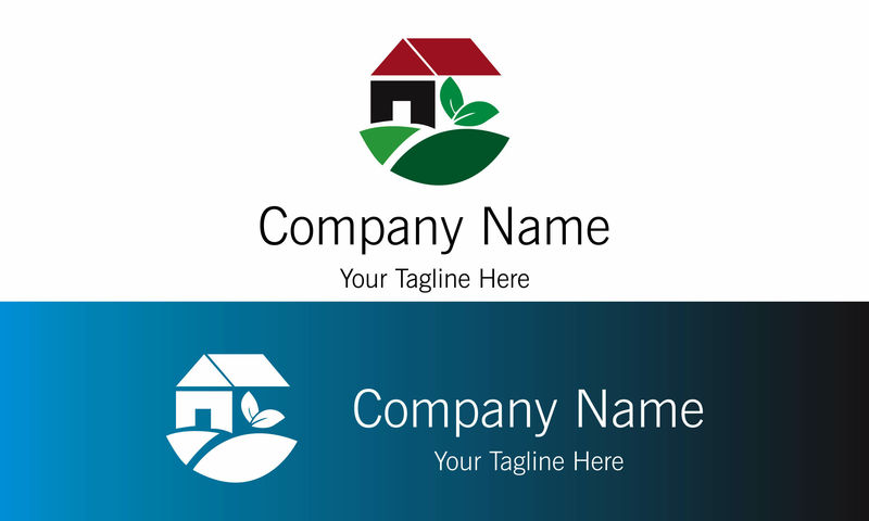 建筑、房地产、住宅和建筑标识和矢量设计