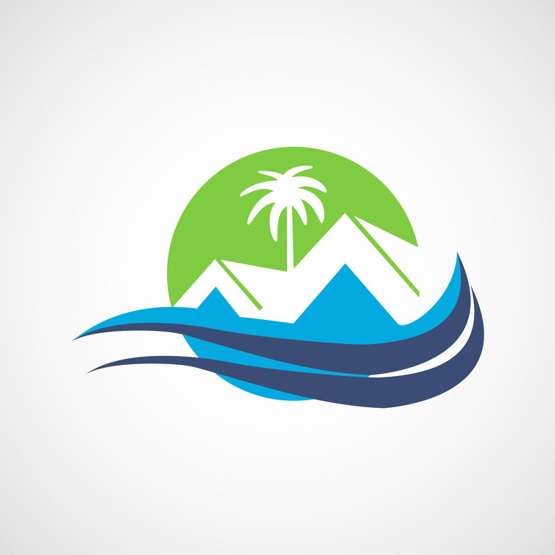 矢量彩色大标志