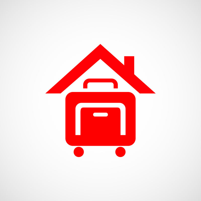 手提箱图标标志房地产