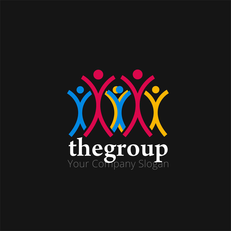 人的概念标识设计模板