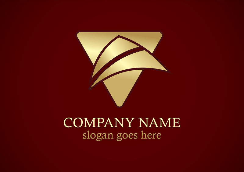 矢量的金色logo标志