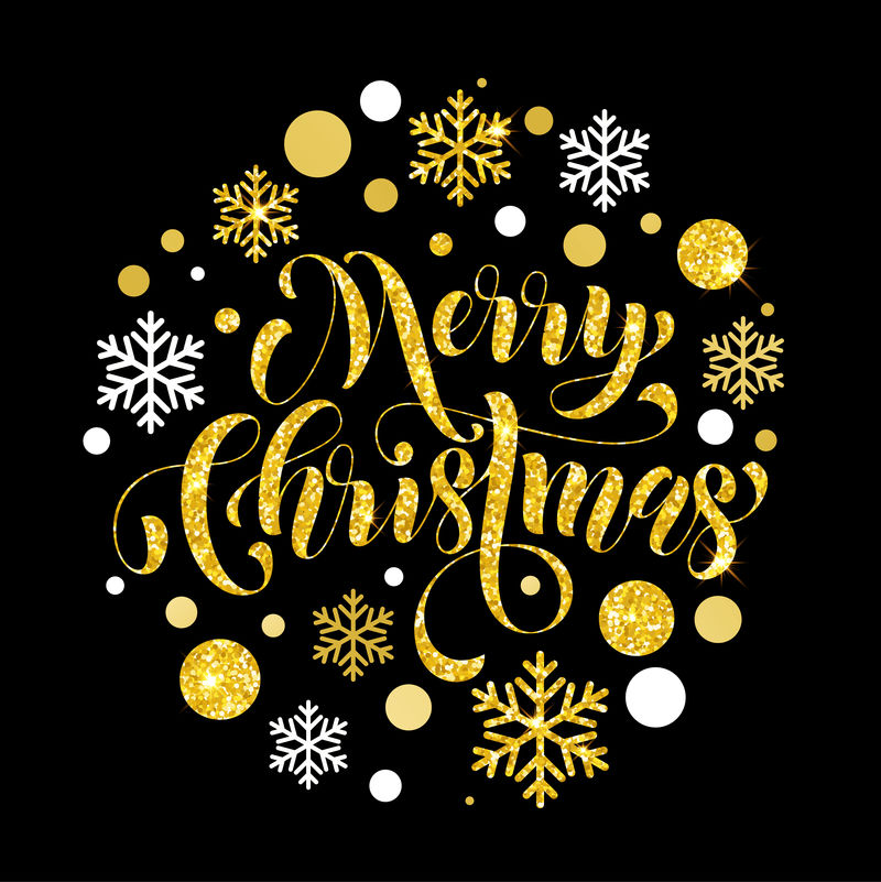 装饰性金色闪光背景金色饰品圣诞快乐
