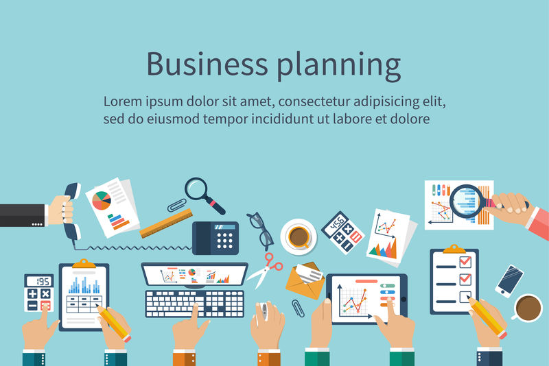 概念业务、团队合作分析、计划、会议、分析