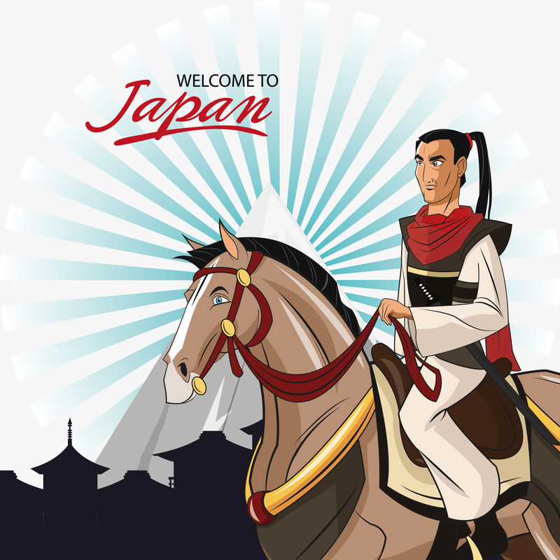 武士马卡通设计