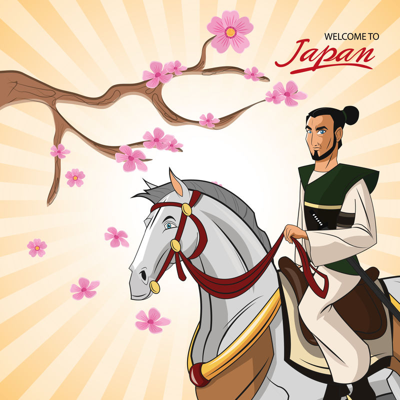 武士马卡通设计