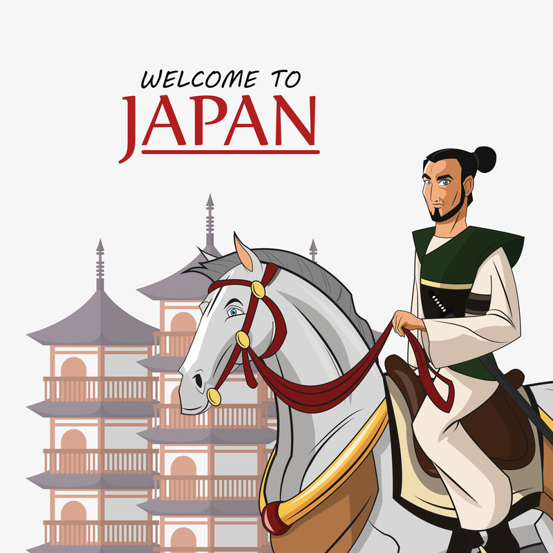 武士马卡通设计