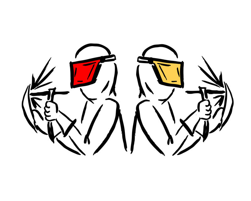 焊工，设计草图