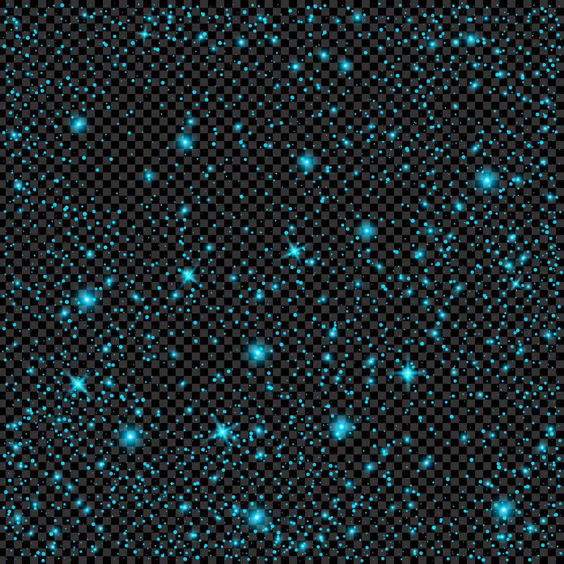 辉光效应星的创意概念矢量集在黑色背景下迸发出火花。为说明模板艺术设计，旗帜圣诞庆祝，魔术闪光能量射线
