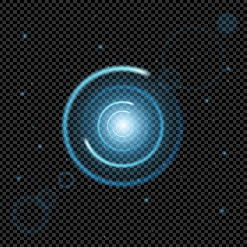 辉光效应星的创意概念矢量集在黑色背景下迸发出火花。为说明模板艺术设计，旗帜圣诞庆祝，魔术闪光能量射线