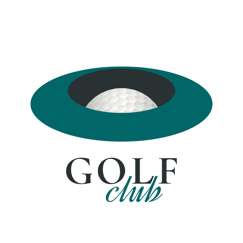 高尔夫标志矢量模板