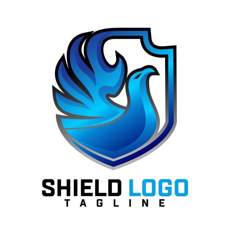 鹰头标志模板是一个优秀的标志模板-非常适合标志公司-办公室-组织-工作室-生产