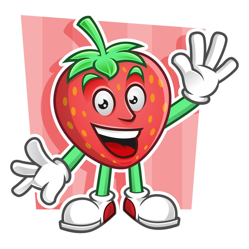 卡通草莓人物