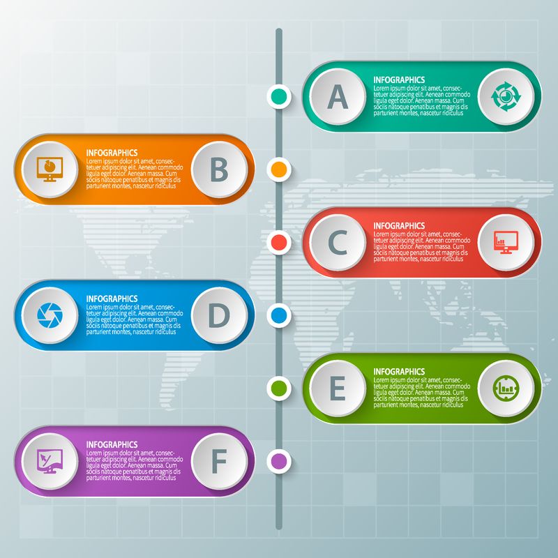 矢量摘要3D图形信息元素商业信息图形