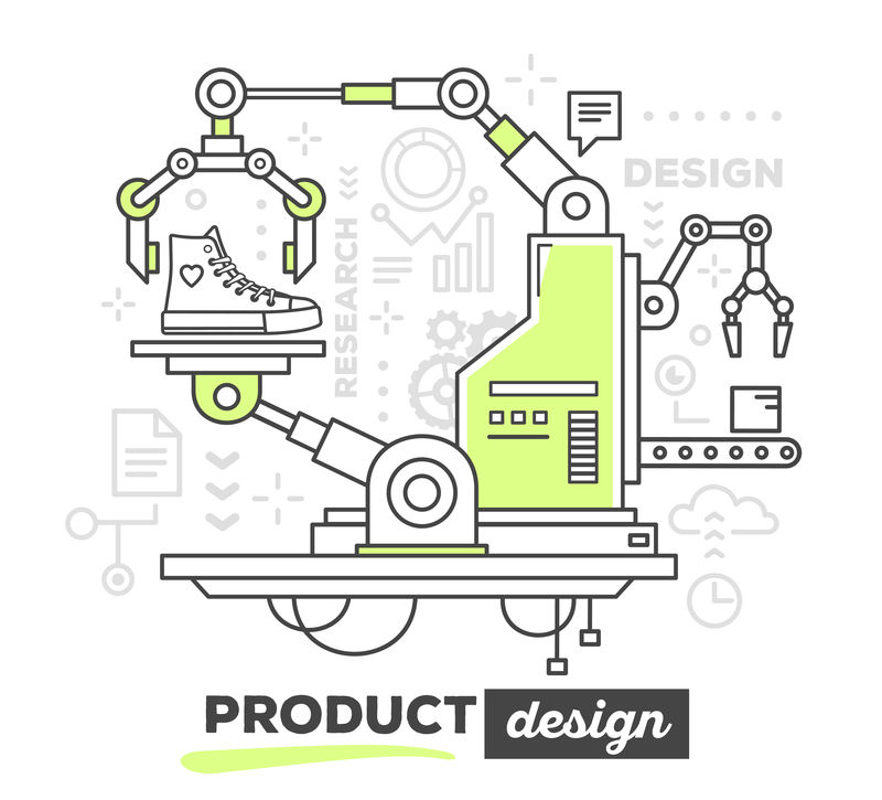 创新专业机制的向量图制作