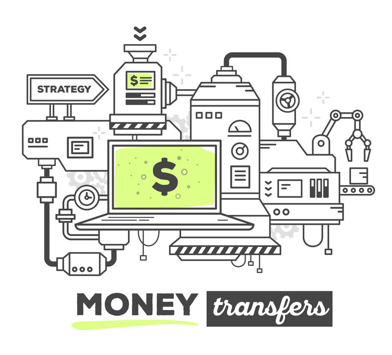 货币创新专业机制的向量图解