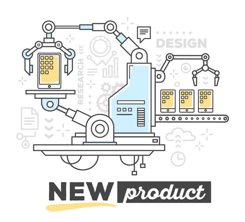创造性专业生产机制的向量图解