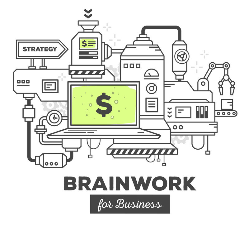 创新专业机制的向量图解